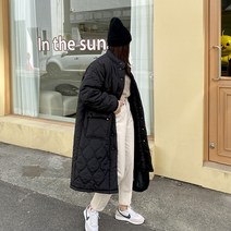 땡스제이 / 윈터누빔롱패딩야상
