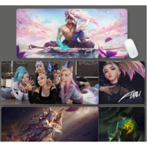 게이밍 장패드 LOL 롤 리그오브레전드 PC방 마우스 키보드 마우스패드 220종, 4mm, 300X250