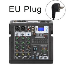 Freeboss AG-TD4 믹싱 콘솔 4/6 채널 99 효과 7 밴드 EQ USB 재생 및 녹음 블루투스 Dj 파티 학교 사운드 오디오 믹서, A
