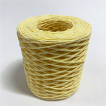 투톤 꽈배기지끈 컬러지끈 선물포장 공예용 종이끈, 03.연노랑