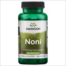 스완슨 노니 추출물 500mg x 60 캡슐, 1개, 기본
