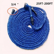 세차 25FT-200FT에 대 한 유연한 확장 가능한 물 호스 파이프 급수에 대 한 매직 가든 호스 릴, 파란색, 25피트