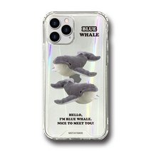 기타 바보사랑[메타버스]메타버스 범퍼클리어 케이스 - 흰수염고래(Blue Whale), 아이폰13