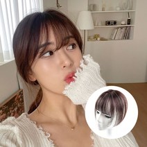 여우가발 정수리 부분가발 3D 입체커버 불파트 탑피스, (24cm)자연검정-앞머리있음, 1개