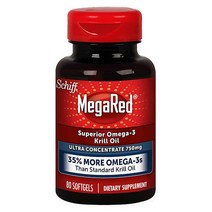 MegaRed Ultra Concentration 750mg 오메가-3 크릴 오일 및 EPADHA amp Astaxanthin-mg 당 30 더 많은 오메가-3-손쉬운 흡수를 위한