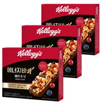 농심 켈로그 에너지바K 베리앤넛 120g x 3개