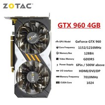 zotac 그래픽 카드 gtx 1650 1660 1060 1050ti 6gb 1050 ti 3gb 4gb 1660s 슈퍼 비디오 카드 gpu 데스크탑 pc 컴퓨터 게임 마이닝, 조탁 960 4g