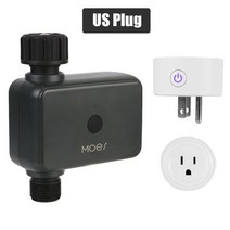 자동 급수 타이머 관수타이머 워터타이머 스프링클러 watering timer 전자 자동 급수 배터리 작동 smart alexa wifi tuya bluetooth garden, 우리와 함께 허브 플러그