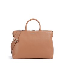 만다리나 덕 Mandarina Duck 멜로우 어반 브리프케이스 14인치 그레인드 송아지 가죽 라이트 브라운 서류가방 P10MWT04A82 498110