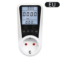 나인틴 디지털 전력계 AC EU LCD 전기 소비 전력량 Kwh 에너지 계량기 FR US BR 전력 분석기, [01] EU Plug, 나는 플러그