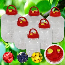 숨쉬는 PET 과실주병/담금주병 매실병 페트병 매실통, 04-18L