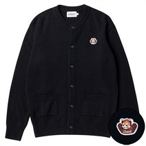 [코케트스튜디오]캐시미어 울 페이스 와팬 라운드 가디건 [블랙] (8277166)