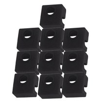 10pcs / lot 3D 프린터 노즐 실리콘 양말 히터 블록에 대 한 가열 절연 케이스 - Ender-3 CR-10 압출기, 하나, 검은 색