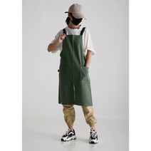 앞트임 바리스타 앞치마 72 x 82 cm, 그린