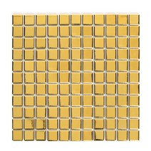모네스페스 자기질 모자이크 타일, 골드유광, 1장
