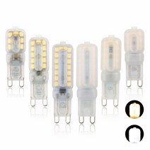 전조등 전구 G9 LED 조도 가능 ac110 V 220V 전구 5W 웜 화이트 쿨 램프 지사 교체 전통적인 할로겐 조명, 01 Warm White_01 그렇습니다, 10 9W 110V Transparent