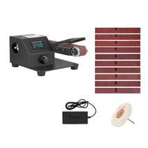 벨트샌딩기 무선샌딩기 연마 수직 및 수평 미니 샌더 350W 전기 샌딩 그라인딩 머신 속도 조절 그라인더, US Type 1