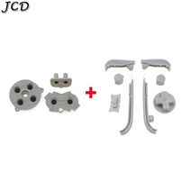 게임 보이 어드밴스 교체 키패드 용 JCD 버튼 및 액세서리 GBA D 패드 용 L R A B 전원 켜기 끄기, 01 Grey  and Grey