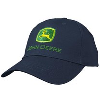 존디어John Deere 남자용 트레이드마크 로고 코어 야구 모자 네이비 원 사이즈 네이비