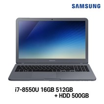 삼성전자 중고노트북 삼성노트북 NT551EAA i7-8550U 인텔 8세대 Intel Core i7 상태 좋은 노트북 15.6인치, WIN11 Pro, 16GB, 512GB, 코어i7 8550U, 나이트 차콜