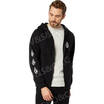 Volcom 남성용 아이코닉 스톤 풀 지퍼 후드 스웨트셔츠