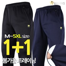 [더빅보스] BW-SPAN 데일리 밴딩 1+1 _ 남성용 기본 무지 스타일 트레이닝 팬츠 가볍고 세련된 고급 긴바지