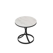 수입 소파테이블 미니 모던 좌탁 스몰 거실 북유럽, 직경 60(블랙 + 아르마니 그레이)