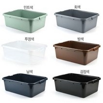 PLATAPIO 박스형 트레이 식기수거함 설겆이통 식기 수거박스 1개 색상선택, 수거박스-민트색