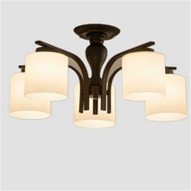 엔틱 북유럽 천장등 무드등 거실 디자인 샹들리에 식탁등 침실 홈카페 인테리어, 01 5개샹들리에+12와트백색LED전구