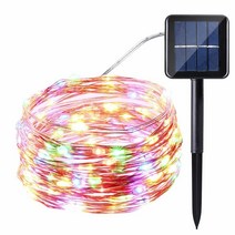 SOLAR 태양광 와이어 줄 LED 조명 태양열 트리등 정원등 야외 등, 컬러색