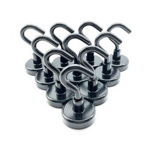 HOOK 현관문 냉장고 자석 후크 마스크 걸이 16mm 10P, 2자석훅16mm-흰색10p