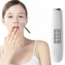 피부수분측정기 진단기 미백 유슈뷴 검사 LCD 디지털 분석기, 하얀
