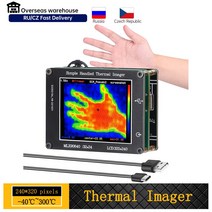 휴대용 적외선 열화상카메라 LCD 디스플레이 적외선 센서 열 화상 카메라 24x32 픽셀 -40 ℃ ~ 300 ℃ 2., 01 3.2Inch