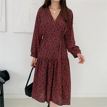 몬말리 몬말리 꽃 플라워 롱 플레어 원피스 10928 (7579234)