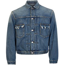 메종 마르지엘라 [MAISON MARGIELA] 12주년 스티치 로고 데님 자켓 S50AM0501 S30736 961