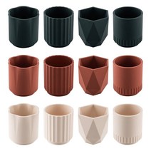 Yotta국산 실리콘 소형화분 인테리어 미니 거실 디자인화분, 티파니 자몽오렌지