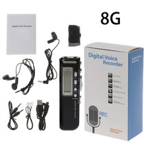 전문 미니 USB 펜 디지털 오디오 음성 레코더 mp3 플레이어 Dictaphone, 8GB