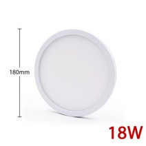 6w 9w 13w 18w 24w 36w 48w 표면 실장 플러시 초박형 led 천장 조명 램프 ac85-265v lampada led 패널 조명 침실, 18w c, 및 85-265v, 따뜻한 화이트