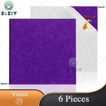 흡음판 방음 설치 음악실 흡음재 패널 자체 접착 흡음 벽 음악 스튜디오 어쿠스틱 개, 23--Violet, 0.9cm High Density
