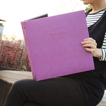 토비메모리 대용량 가죽앨범, 40매, 로맨틱퍼플-흑지