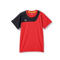 MIZUNO [미즈노] 트레이닝 웨어 전환 T 셔츠 반소매 스탠다드 흡한 속건 32MA0120 차이니즈 레드 × 블랙 일본 L (일본 사이즈 상당)