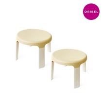 [오리벨] 쏘서투테이블 의자(2p)-크림베이지, 단품