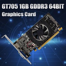 GT705 Graphics Card 1GB GDDR3 64BIT 810Mhz PCIE 2.0 HDMI-Compatible VGA Video Card ASUS Colorful Mo, 01 Black
