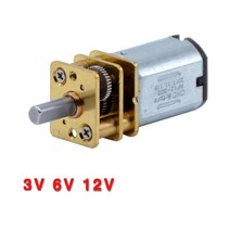 감속 기어 모터 속도조절 3V 6V 12V DC N20 미니 마이크로 메탈 기어 모터 휠 포함 15 30 50RPM 100 200R, 03 50RPM_01 3 볼트
