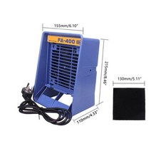 국소배기장치 493 14w 16w 휴대용 솔더 연기 흡수기 납땜 용 esd fume 추출기 필터 용접 도구 세트 액세서리와 함께 작동, 나를 2로 설정