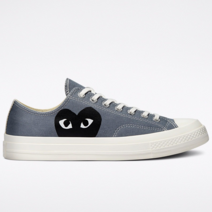국내매장용 컨버스 CONVERSE 남성 여성 컨버스 X 꼼데 가르송 플레이 척 70 스틸그레이 171849C 운동화 스니커즈 슈즈 신발