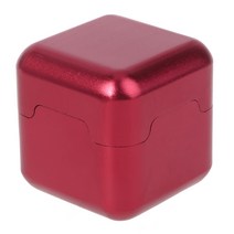 알루미늄 휴대용 미니 풀 큐 팁 초크 홀더 당구 스누커 용 케이스 상자, 빨간색