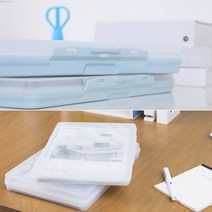 투명 컬러 시스맥스 투웨이 파일 케이스 부동산 계약서 보험 자동차검사증 보관함 화일, 색상/사이즈, 투명-대