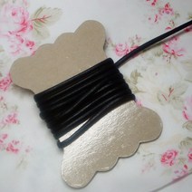 오시도리면끈 2530-09 (검정) 3.5~4mm