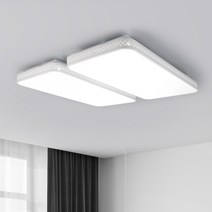 연하 LED 씨밀레 거실4등 120W 삼성칩 주광색 플리커프리, 화이트
